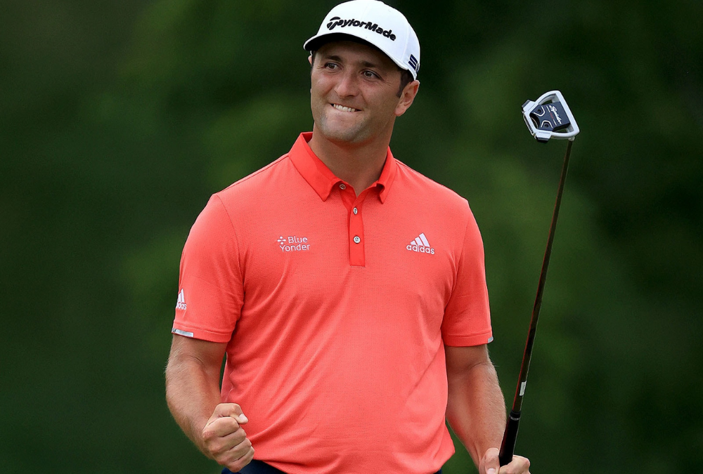 Jon Rahm winning the memorial tournament 2020